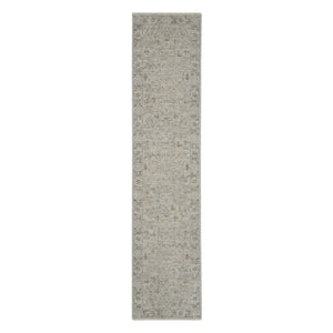 HomeRoots 4' Floral Power Loom Area Rug in Gray Tones – Stylish, Durable, and Easy Care for Any Space 10' Runner 551191