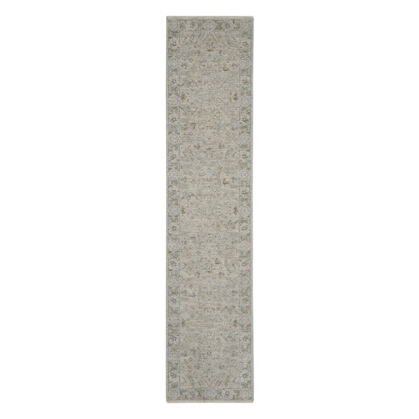 HomeRoots 4' Floral Power Loom Area Rug in Gray Tones – Stylish, Durable, and Easy Care for Any Space 10' Runner 551191