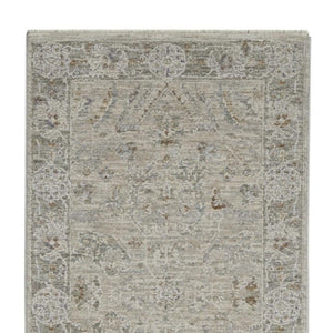 HomeRoots 4' Floral Power Loom Area Rug in Gray Tones – Stylish, Durable, and Easy Care for Any Space 10' Runner 551191