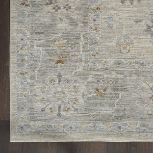HomeRoots 4' Floral Power Loom Area Rug in Gray Tones – Stylish, Durable, and Easy Care for Any Space 10' Runner 551191