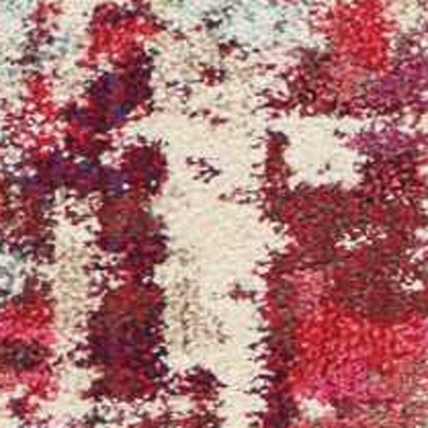 Homeroots 8' X 11' Ivory Pink And Orange Abstract Distressed Non Skid Area Rug  Polypropylene 551243