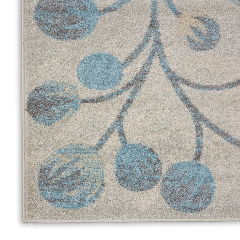 8x10 Floral Area Rug Power Loomed Polypropylene Cottage Style Living Room Accent