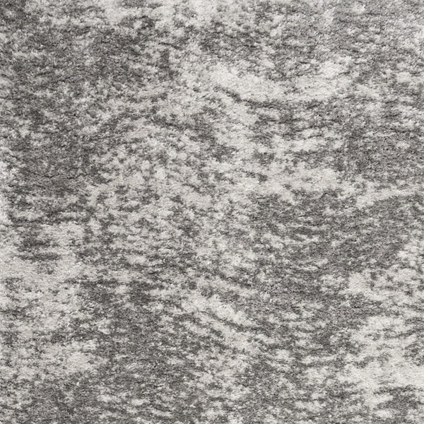 Homeroots 7' X 9' Charcoal And Ivory Abstract Shag Area Rug  Polyester 551260