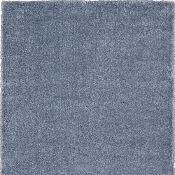 Homeroots 7' X 9' Blue Shag Area Rug  Polyester 551261