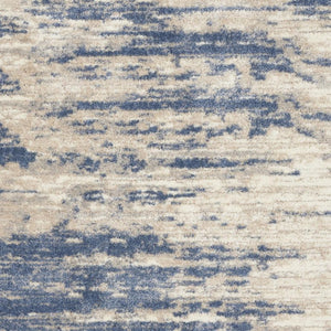 HomeRoots 7' Abstract Shag Area Rug in Light Blue Gray & Beige - Soft, Durable & Stain-Resistant Comfort for Homes 551267
