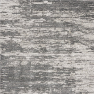 Homeroots 8' X 10' Charcoal And Ivory Abstract Shag Area Rug  Polyester 551269