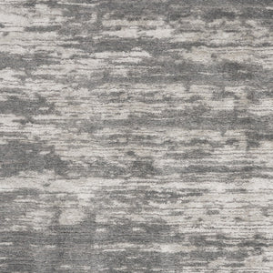 Homeroots 8' X 10' Charcoal And Ivory Abstract Shag Area Rug  Polyester 551269