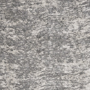 Homeroots 8' X 10' Charcoal And Ivory Abstract Shag Area Rug  Polyester 551270