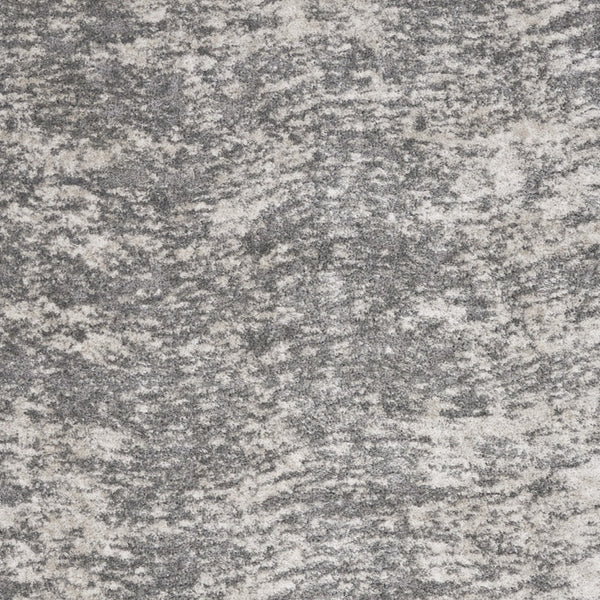 Homeroots 8' X 10' Charcoal And Ivory Abstract Shag Area Rug  Polyester 551270