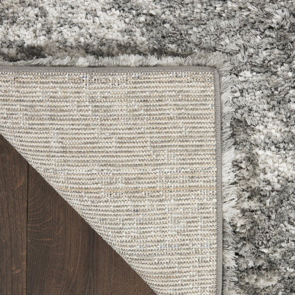 HomeRoots 4' Charcoal and Ivory Abstract Shag Area Rug - Plush, Modern Design for Cozy, Stylish Interiors 8' X 10' 551270