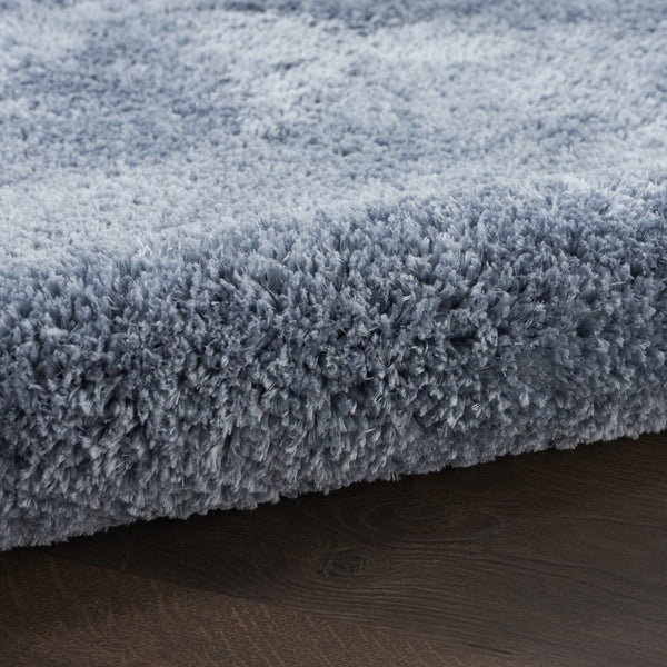 HomeRoots 4' Plush Blue Shag Area Rug - Luxurious Softness, Stain Resistant, Perfect for Homes with Kids & Pets 8' X 10' 551271
