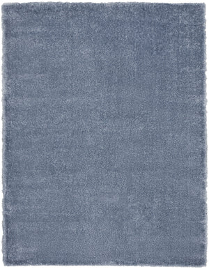 Homeroots 8' X 10' Blue Shag Area Rug  Polyester 551271