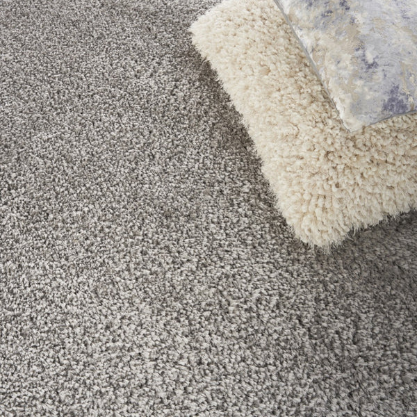 HomeRoots 4' Soft Gray Shag Area Rug - Plush, Stain-Resistant, Durable Design for Cozy, Stylish Interiors 8' X 10' 551277