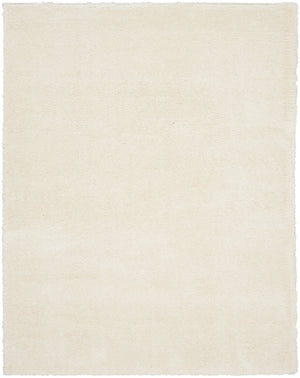 Homeroots 8' X 10' Ivory Shag Area Rug  Polyester 551281