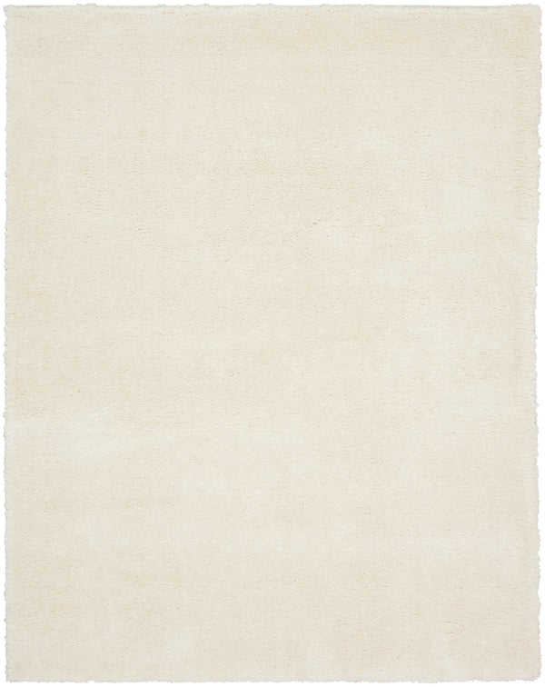 Homeroots 8' X 10' Ivory Shag Area Rug  Polyester 551281