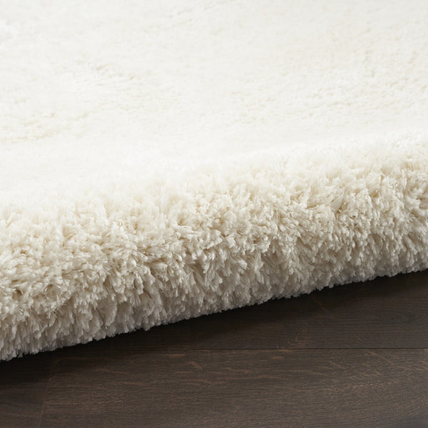 HomeRoots 4' Ivory Shag Area Rug - Luxuriously Soft, Durable & Versatile for Cozy Spaces, Kids & Pets Friendly 8' X 10' 551281