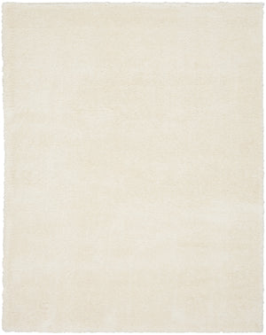 Homeroots 8' X 10' Ivory Shag Area Rug  Polyester 551281