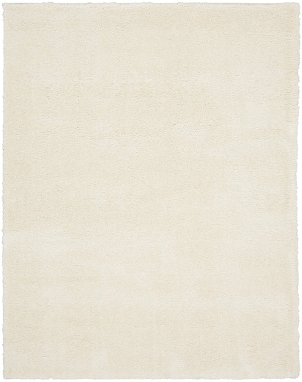 HomeRoots 4' Ivory Shag Area Rug - Luxuriously Soft, Durable & Versatile for Cozy Spaces, Kids & Pets Friendly 8' X 10' 551281