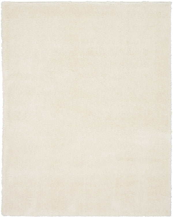 Homeroots 8' X 10' Ivory Shag Area Rug  Polyester 551281