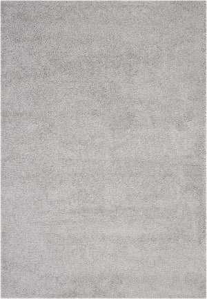 Homeroots 7' X 10' Gray Shag Non Skid Area Rug  Polypropylene 551335
