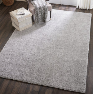 Homeroots 7' X 10' Gray Shag Non Skid Area Rug  Polypropylene 551335