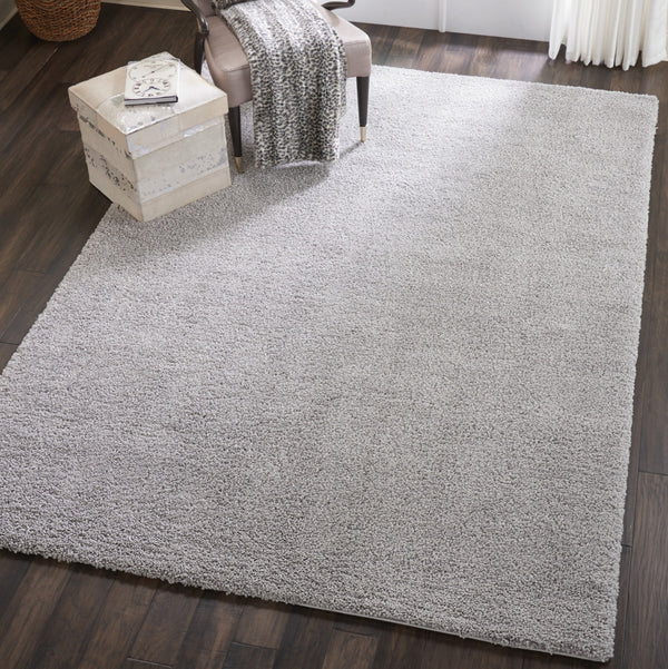 Homeroots 7' X 10' Gray Shag Non Skid Area Rug  Polypropylene 551335