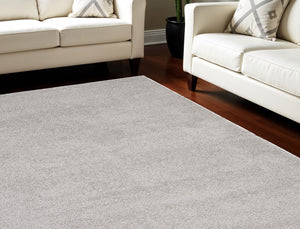 Homeroots 7' X 10' Gray Shag Non Skid Area Rug  Polypropylene 551335