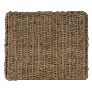 Butler Specialty Robias 24.5" Backless Rattan Counter Stool With Water Hyacinth, Stylish And Durable For Any Space Light Brown Rattan,Mendong 5513441-butler