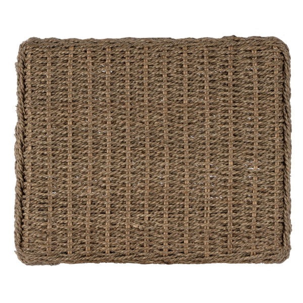 Butler Specialty Robias 24.5" Backless Rattan Counter Stool With Water Hyacinth, Stylish And Durable For Any Space Light Brown Rattan,Mendong 5513441-butler