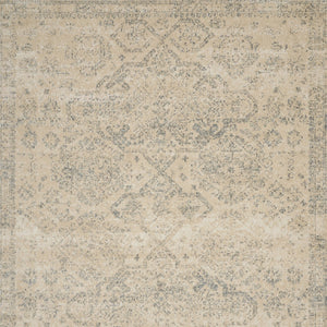 Homeroots 9' X 12' Beige And Gray Geometric Distressed Area Rug - Stylish, Durable, Stain-resistant, Perfect For Homes!  Polypropylene 551349