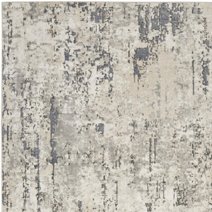 Homeroots 9' X 12' Cream Abstract Power Loom Area Rug  Polypropylene,Polyester 551400