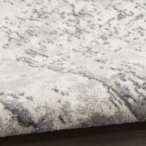 HomeRoots 9' X 12' Cream Abstract Power Loom Area Rug - Modern Elegance for Living Spaces, Durable & Easy Care 551400