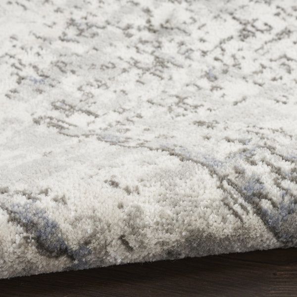 HomeRoots 9' X 12' Cream Abstract Power Loom Area Rug - Modern Elegance for Living Spaces, Durable & Easy Care 551400