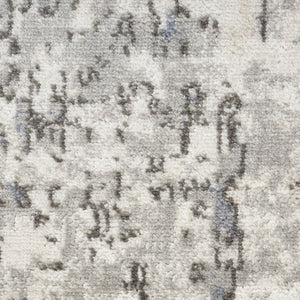 HomeRoots 9' X 12' Cream Abstract Power Loom Area Rug - Modern Elegance for Living Spaces, Durable & Easy Care 551400