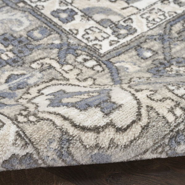 HomeRoots 9' X 12' Cream Floral Area Rug – Timeless Elegance for Living Rooms, Durable, Low-Maintenance Design 551401