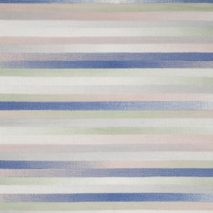 HomeRoots 8' Abstract Distressed Area Rug in Ivory Tan and Blue – Durable, Stain-Resistant, Non-Skid Design 8' X 12' 551403