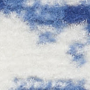 HomeRoots 8' Stylish Ivory and Blue Geometric Distressed Area Rug with Non-Skid Backing for High Traffic Areas 8' X 12' 551408