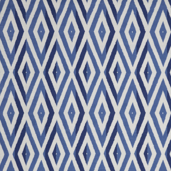 Homeroots 8' X 12' Ivory And Blue Geometric Distressed Non Skid Area Rug  Polypropylene 551408