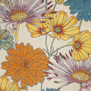 Homeroots 9' X 12' Cream Floral Power Loom Area Rug  Polypropylene 551421