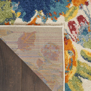 HomeRoots 9' Cream Floral Power Loom Area Rug - Timeless Elegance for Living Rooms, Dining Areas & More 9' X 12' 551422