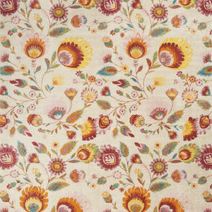 Homeroots 9' X 12' Cream Floral Power Loom Area Rug  Polypropylene 551423