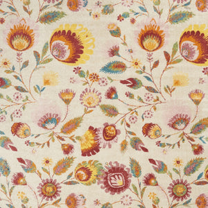 Homeroots 9' X 12' Cream Floral Power Loom Area Rug  Polypropylene 551423