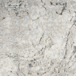 HomeRoots 9' X 12' Stylish Gray and Brown Abstract Non-Skid Area Rug - Durable, Stain-Resistant, Low-Maintenance! 551432