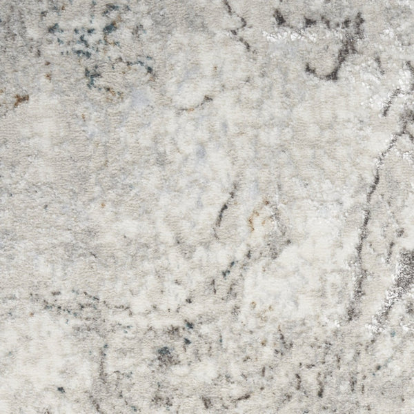 HomeRoots 9' X 12' Stylish Gray and Brown Abstract Non-Skid Area Rug - Durable, Stain-Resistant, Low-Maintenance! 551432