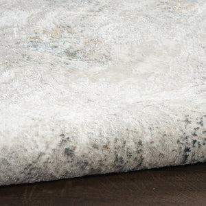 HomeRoots 9' X 12' Stylish Gray and Brown Abstract Non-Skid Area Rug - Durable, Stain-Resistant, Low-Maintenance! 551432