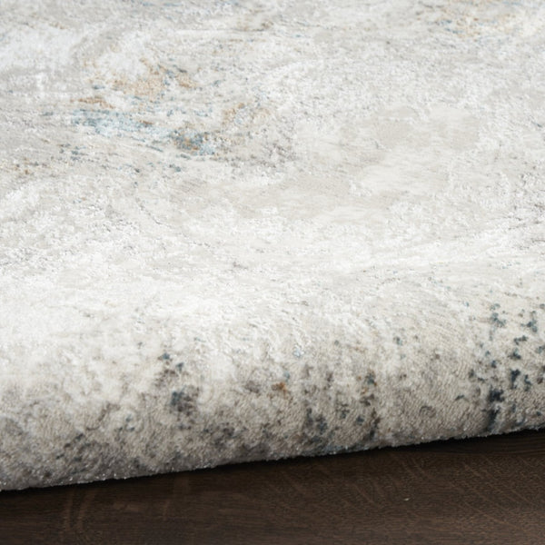 HomeRoots 9' X 12' Stylish Gray and Brown Abstract Non-Skid Area Rug - Durable, Stain-Resistant, Low-Maintenance! 551432
