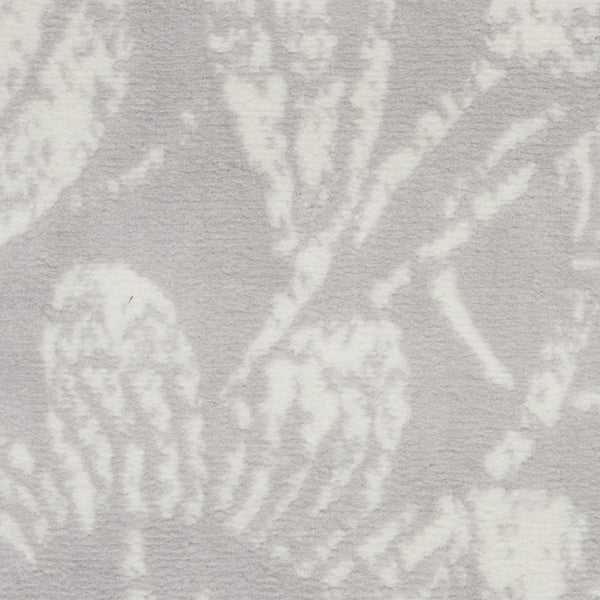 HomeRoots 7' Ivory and Gray Floral Distressed Area Rug - Durable, Stain-Resistant Design for Every Room 8' X 12' 551443