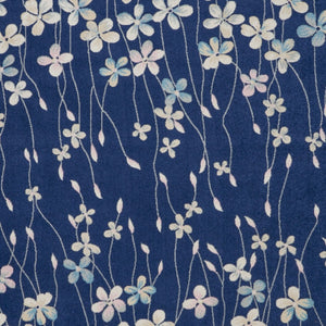 Homeroots 6' Navy Blue And Ivory Floral Area Rug - Durable, Stain Resistant, Ideal For Kids And Pets, 72x108" 9' X 12' Polypropylene 551460