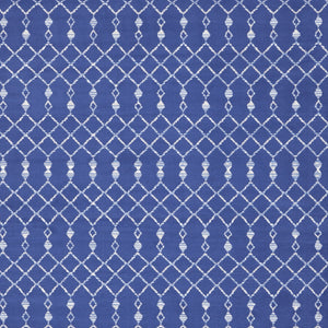 Homeroots 8' X 12' Navy Blue And Ivory Moroccan Distressed Non Skid Area Rug  Polypropylene 551468