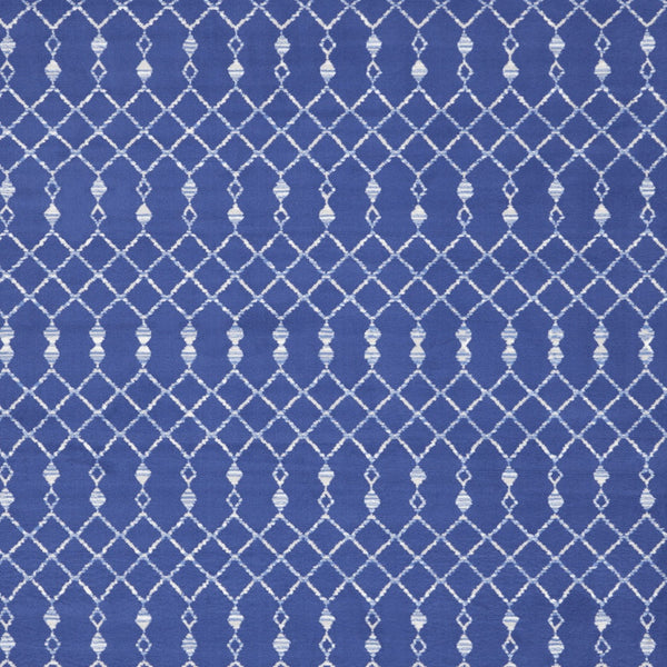 Homeroots 8' X 12' Navy Blue And Ivory Moroccan Distressed Non Skid Area Rug  Polypropylene 551468